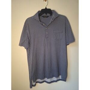 Polo Golf Ralph Lauren Mens M Blue Geometric PGA Championship Quail Hollow Polo